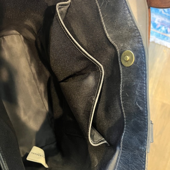 Lucky Brand Black Studded Tote with Braided Detail - Picture 10 of 12